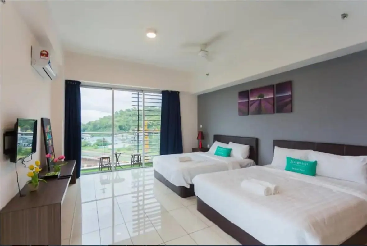 Kk Studio B/2 Queen Bed/ Netflix/Free Parking Kota Kinabalu